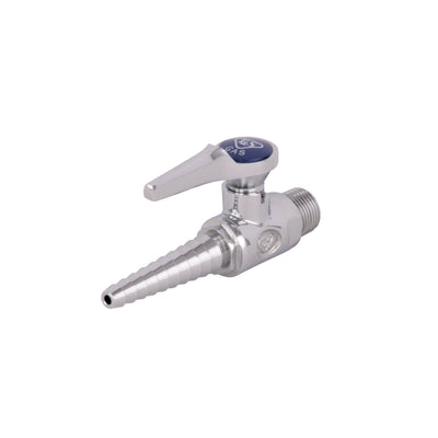 T&S Brass BL-4000-01 Gas Hose Cock Ball Valve - 3/8 NPT Chrome Plated Brass ADA Compliant