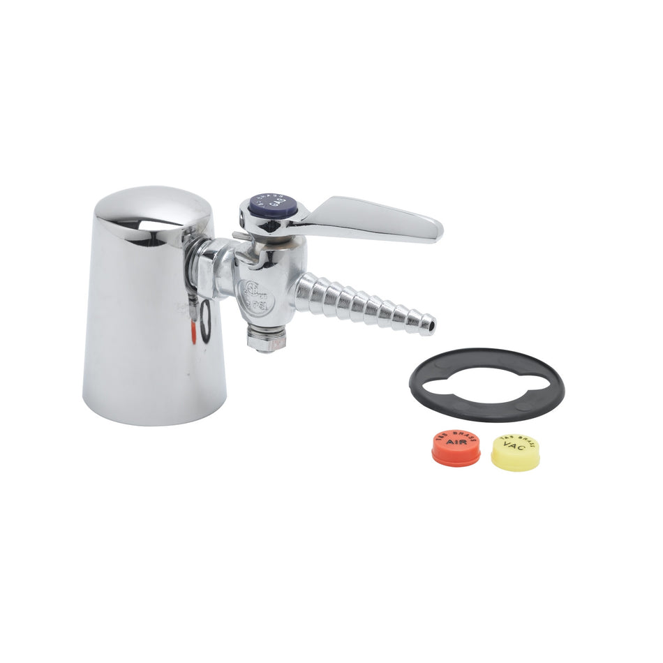T&S Brass BL-4200-01 Single-Way Laboratory Turret Faucet - Polished Chrome Tapered Body