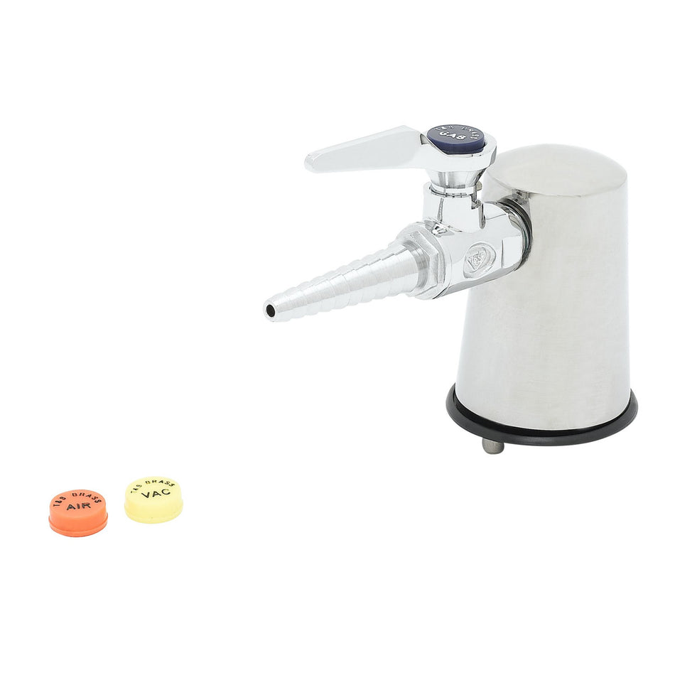 T&S Brass BL-4203-01 Tapered Lab Turret - Single Hose Cock & VR Mounting Pin