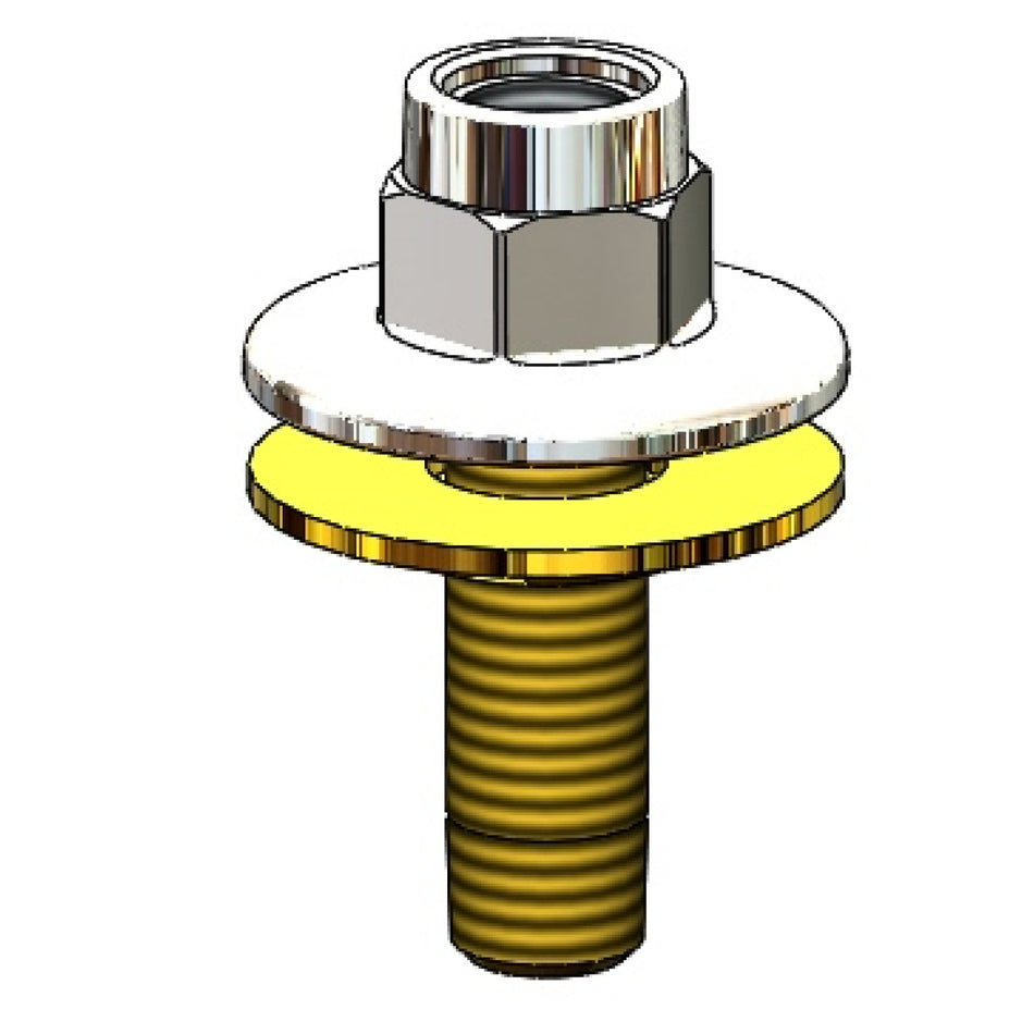 T&S Brass BL-4249 Panel Flange & Nipple Assembly