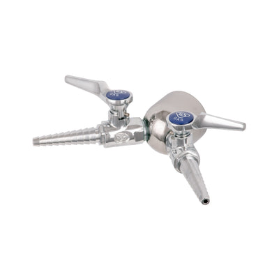 T&S Brass BL-4250-02 Lab Double Panel Flange - Two Hose Cocks & 3/8" NPT