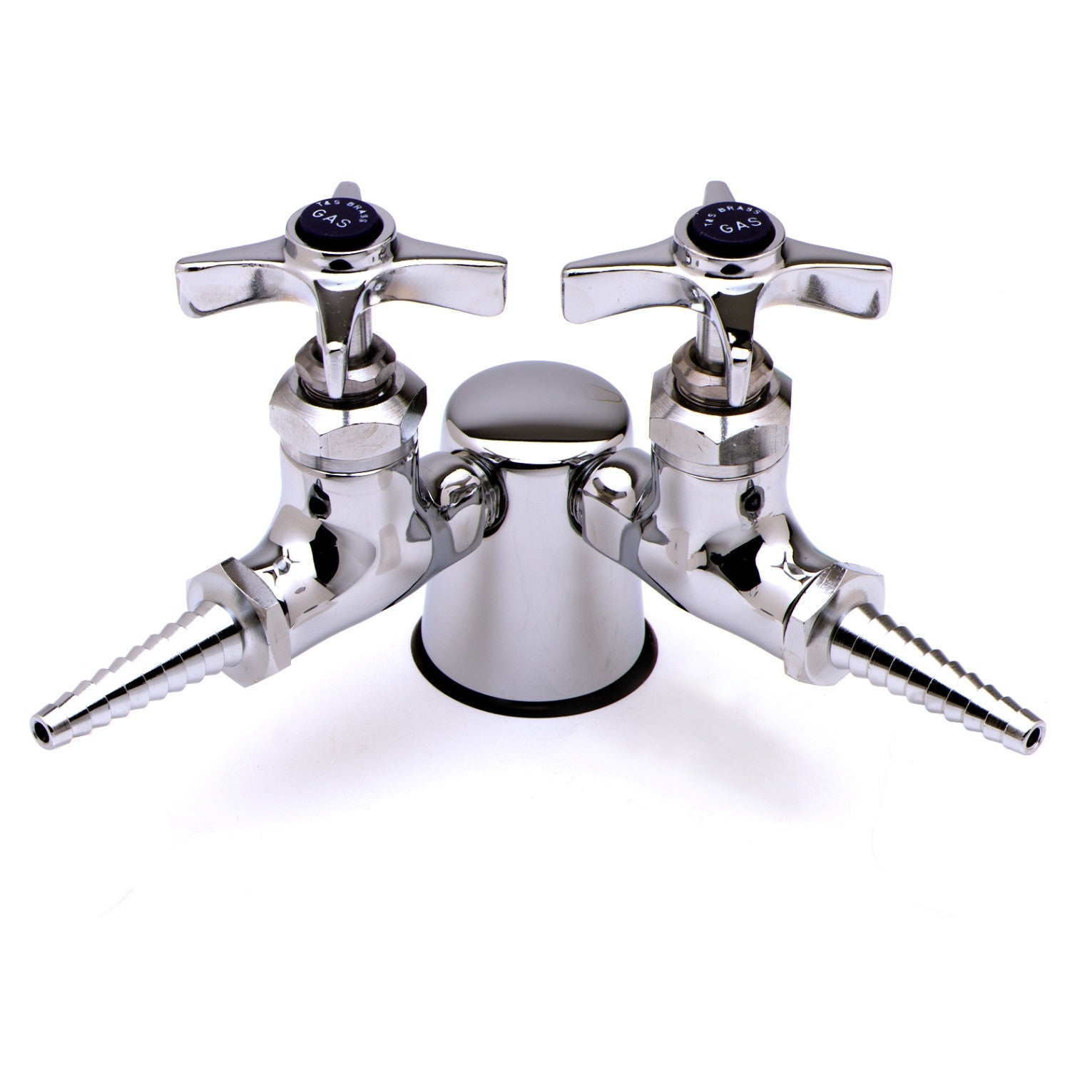 T&S Brass BL-4300-0 Lab Turret w/ (2) Gas Valves - 90° – HowdyBrewer
