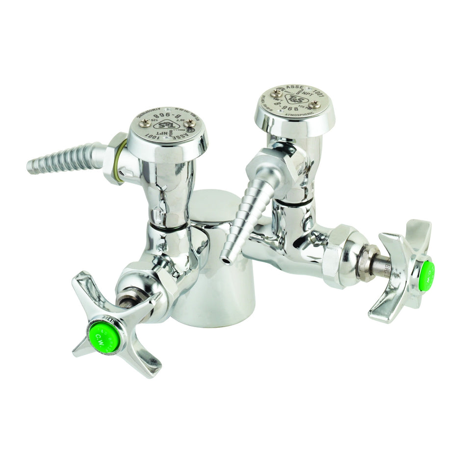 T&S Brass BL-4422-0 Lab Turret with Dual Water Outlets - VB & Serrated Tips