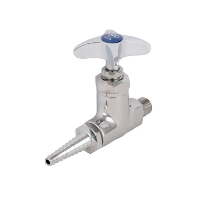 T&S Brass BL-4500-01 Lab Straight Stop - Gas Service with 3/8" NPT Male Inlet