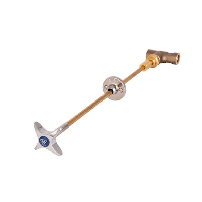 T&S Brass BL-4700-01 Remote Control Valve for Gases - 4-Arm Handle & 3/8" NPT