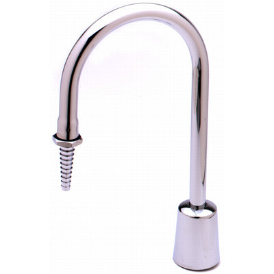 T&S Brass BL-4750-03 Lab Turret - Rigid Gooseneck & Serrated Tip Outlet