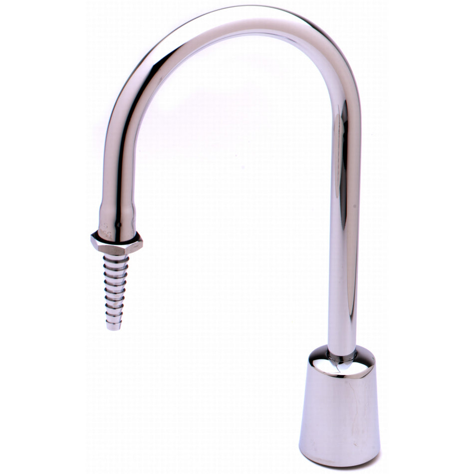 T&S Brass BL-4750-03 Lab Turret - Rigid Gooseneck & Serrated Tip Outlet