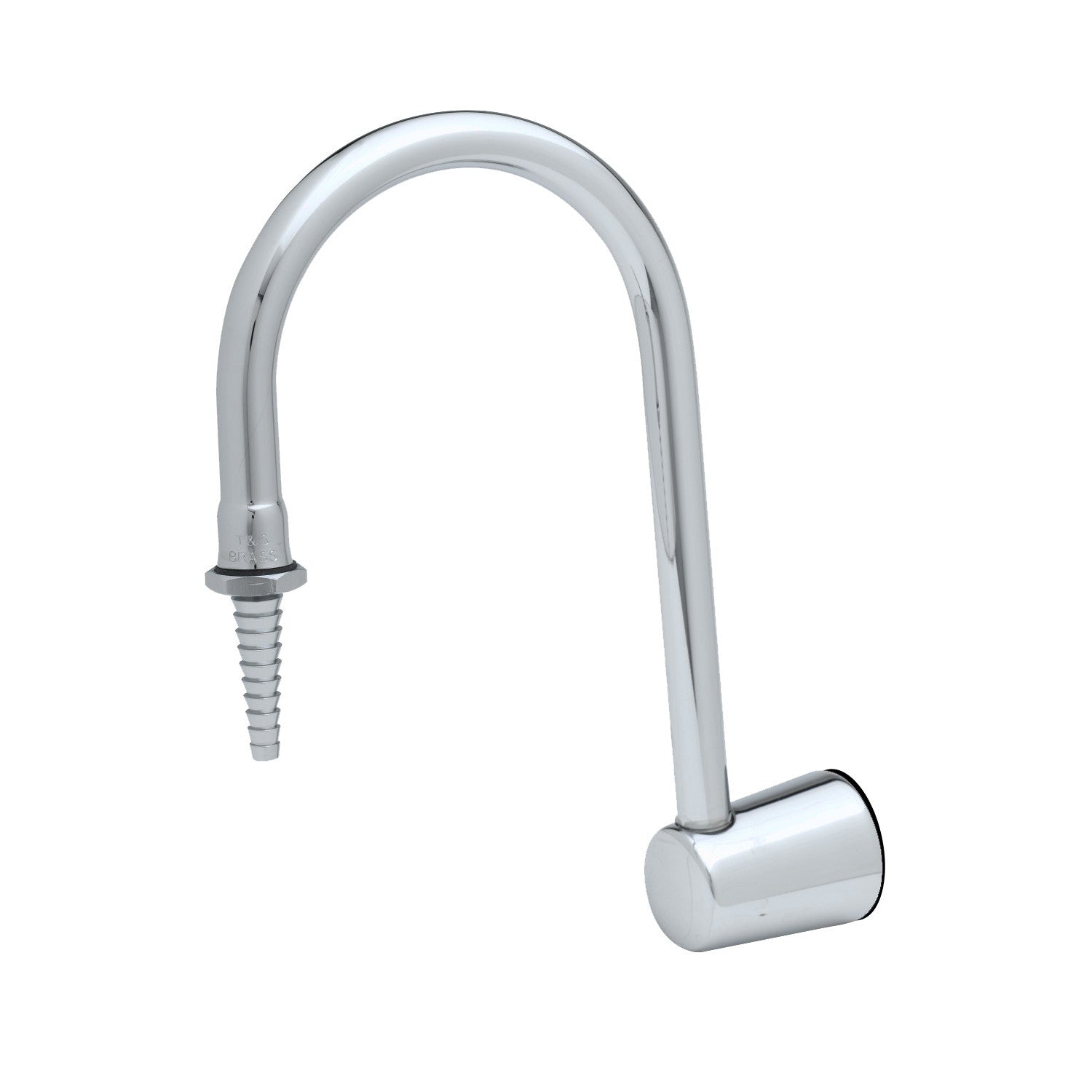 Lab Panel Turret, Rigid Gooseneck, Serrated Tip, 3/8