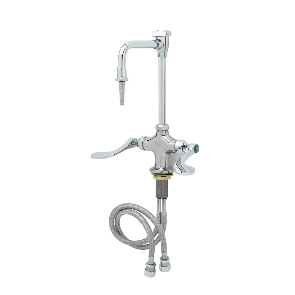 T&S Brass BL-5704-08W4-VR Vandal Resistant Lab Faucet - Wrist Handles & Vacuum Breaker