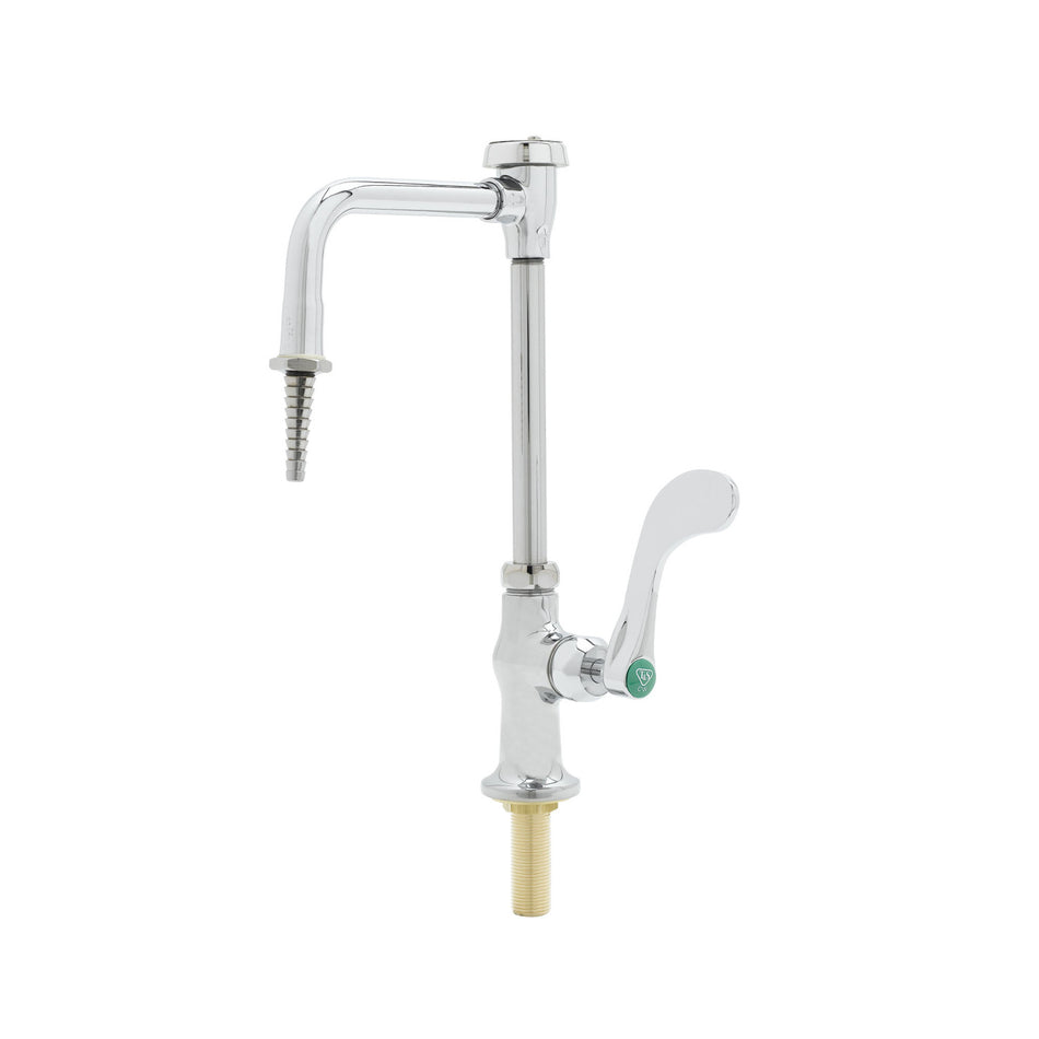 Lab Faucet, Single Temp, VR, Vacuum Breaker Nozzle, Serrated Tip, Cerama, 4" Wrist Handle