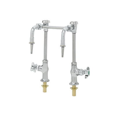 T&S Brass BL-5707-03 Dual Nozzle Lab Faucet - Vandal Resistant Vacuum Breakers