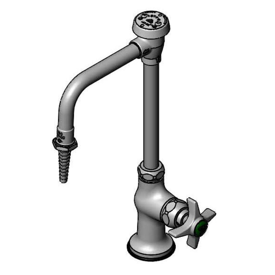 Science Table Faucet: Single-Temp, VB Nozzle w/ Serrated Tip, Inlet Tailpiece