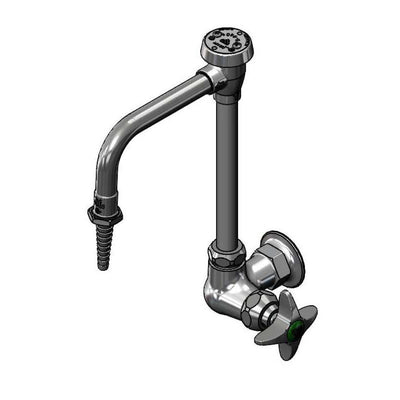 T&S Brass BL-5710-07 Wall Mount Lab Faucet - Vacuum Breaker & Serrated Tip