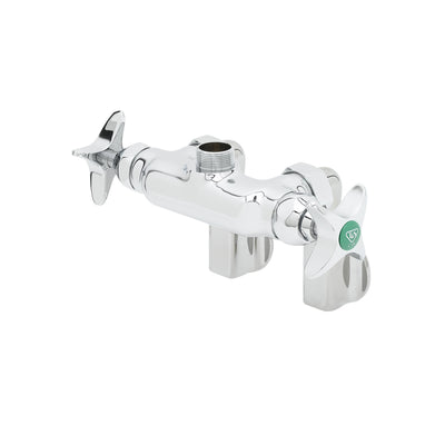 T&S Brass BL-5740-LN Wall Mount Mixing Faucet Base - Adjustable Arm Inlets (Less Nozzle)