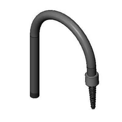 T&S Brass BL-9541-02 PVC Gooseneck Nozzle - Serrated Tip