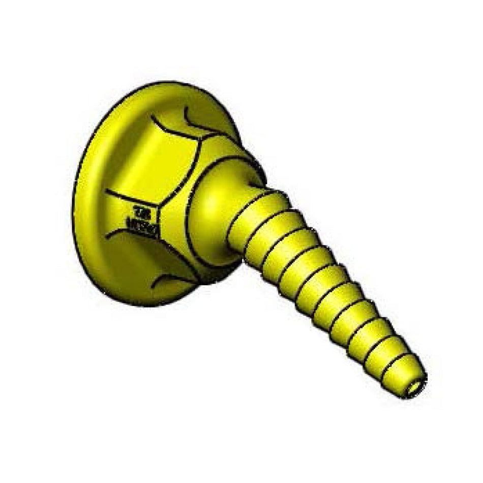 T&S Brass BL-9550-01YEL Panel Flange & Angled Tip - Yellow