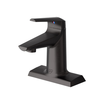 T&S Brass BP-2712-MB LakeCrest Aesthetic Single Handle Faucet - Matte Black Escutcheon