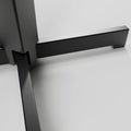 Rockless Table pendulum mechanism close-up showing the internal steel counterweight that self-levels the base