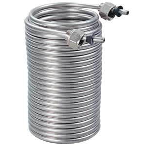 Micro Matic C050X 50 Ft. Stainless Steel Cooling Coil - 3/8" O.D. with Connectors