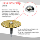 Sprayer Nut For Krome Glass Rinsers