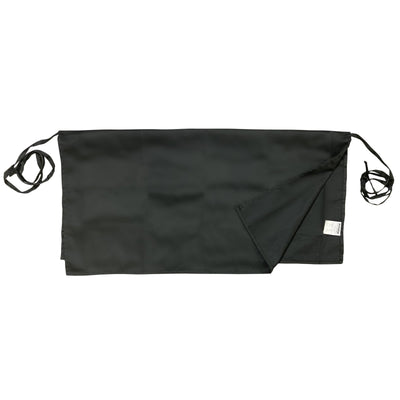 Thunder Group CA1734BK 17 Inch Waist Apron Black Four-way Reversible Poly/Cotton