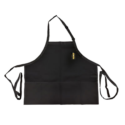 Thunder Group CA2427BK 24 Inch Bib Apron Black 3 Pocket Poly/cotton