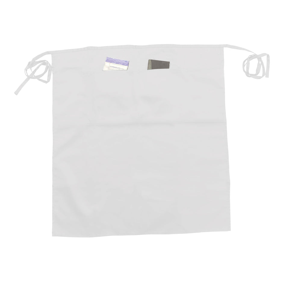 Thunder Group CA3128WH 31 Inch Waist Apron with (2) Pockets White Poly/cotton