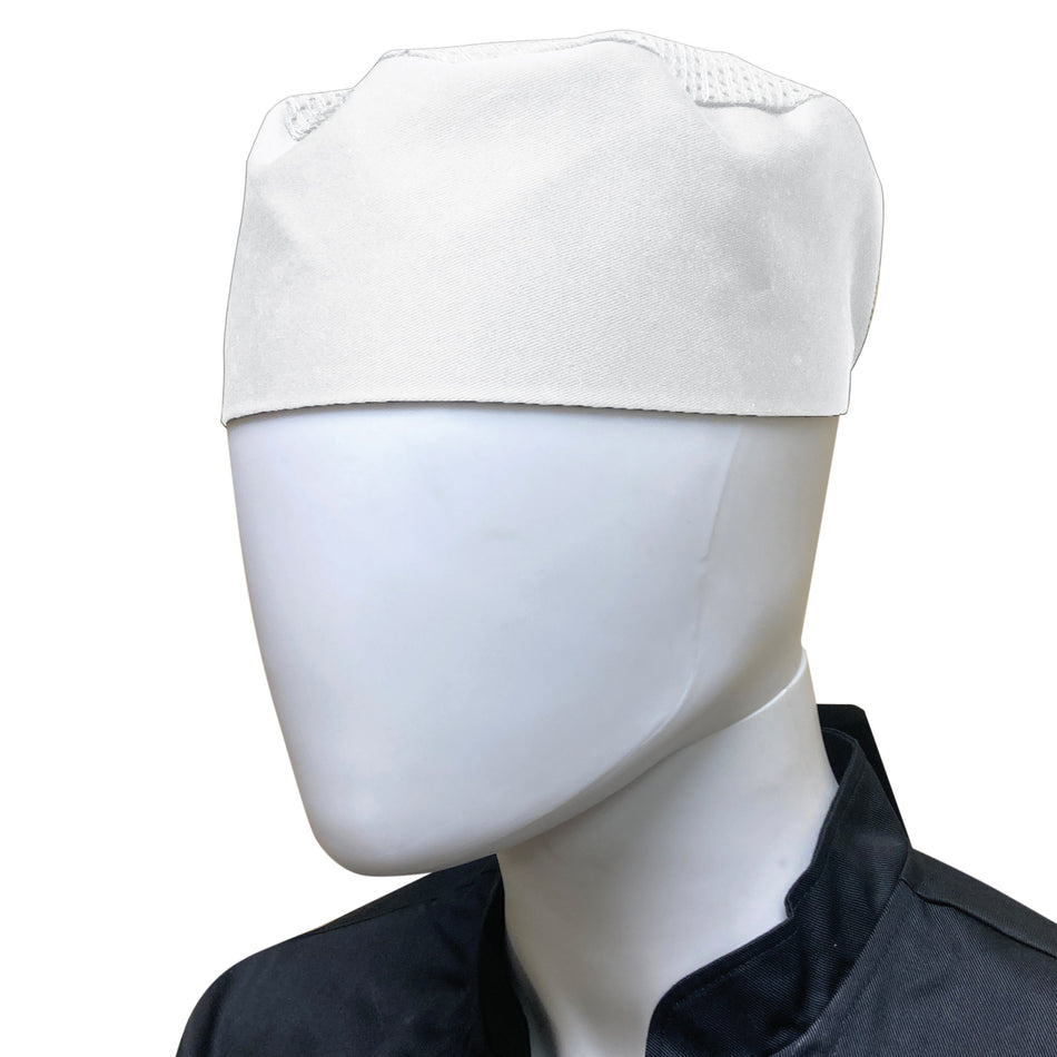 Thunder Group CH003WHL Chef Hat Large Poly/Cotton Ventilated White