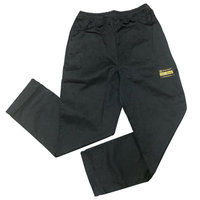 X-large Chef's Pants Relaxed Fit Black Poly/cotton | Thunder Group CP201BKXL