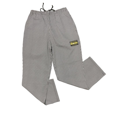Thunder Group CP203HDXL X-large Chef's Pants Houndstooth 65/35 Poly Cotton Relaxed Fit