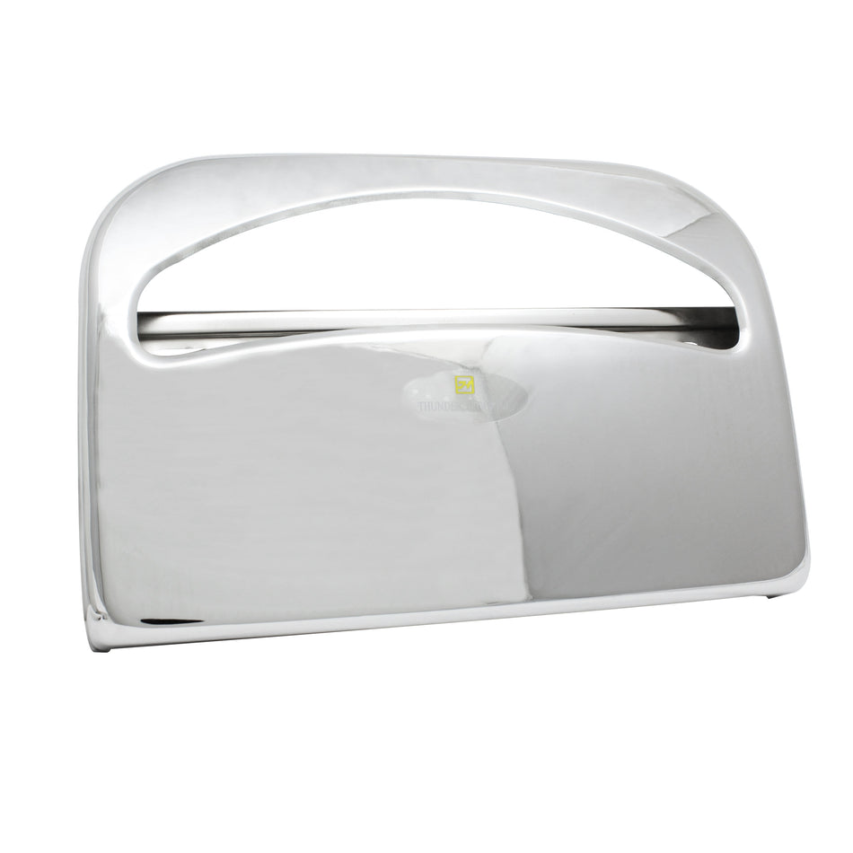 16" x 11-1/2" x 3", Half Fold Toilet Seat Cover Dispenser, Metal Chrome,
