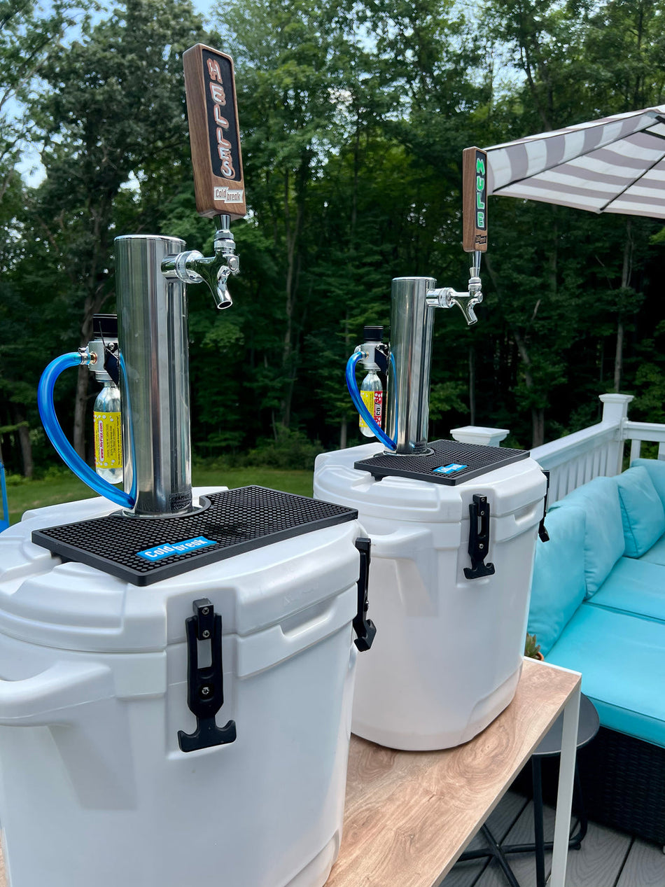 ColdOne™ Portable Kegerator – Stainless Steel 2 Gallon Draft Beer Cooler for Events & Mobile Dispensing