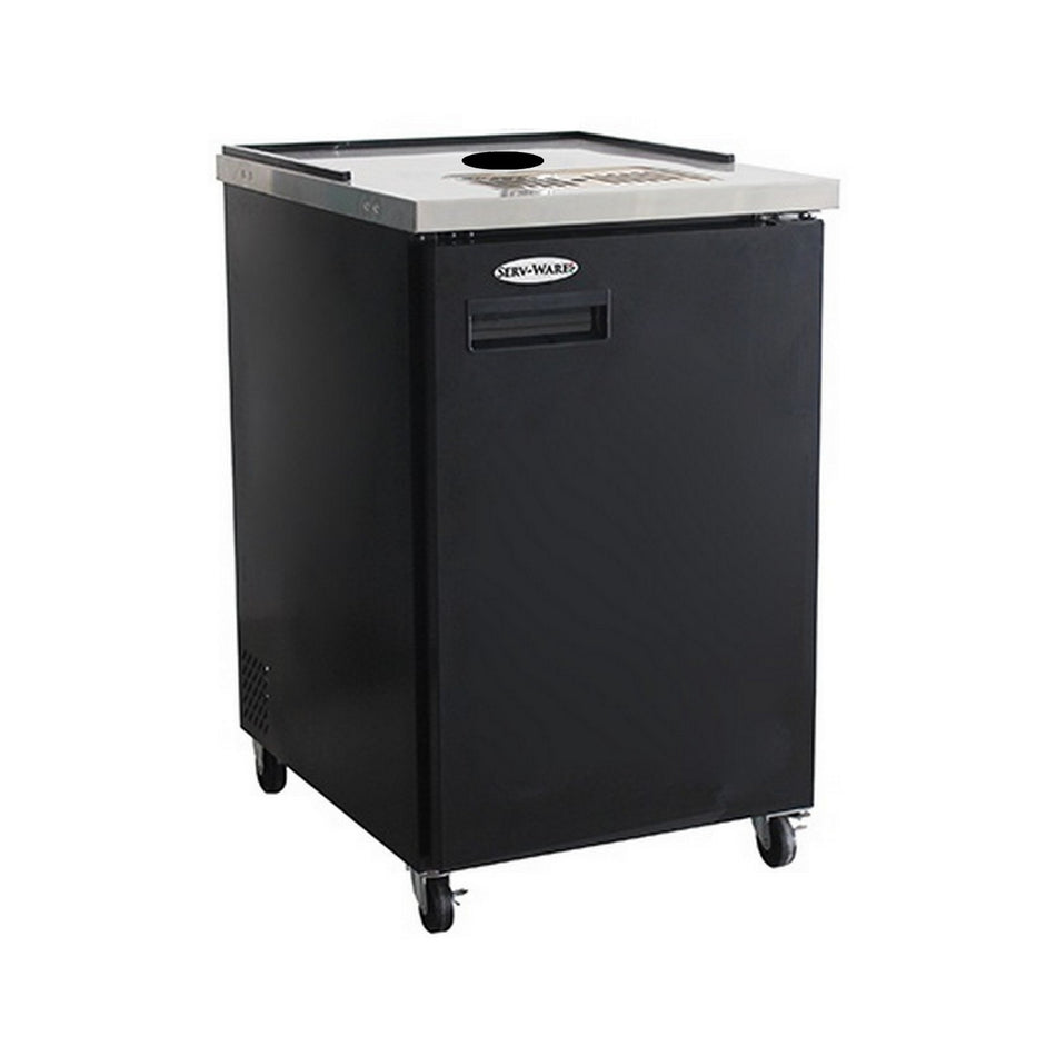Serv-Ware 24" Direct Draw Kegerator, 1-Keg Commercial Under-Bar Keg Cooler