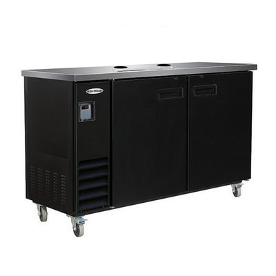Serv-Ware 61" 2-Tap Direct Draw Kegerator, 3-Kegs Commercial Keg Cooler