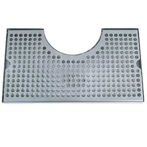 Micro Matic DP-1020D 14 Inch Drip Tray Trough Surface Mount Stainless Steel with Perforated Screen