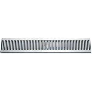 Micro Matic DP-120D-30 30 Inch Drip Tray Trough Surface Mount Stainless Steel with Perforated Screen