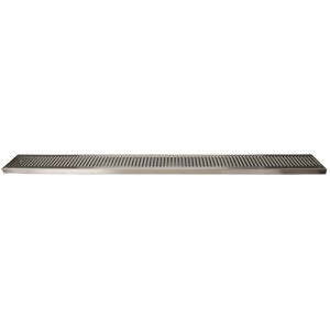Micro Matic DP-120D-45 45 Inch Surface Mount Drip Tray Trough Stainless Steel with Perforated Screen