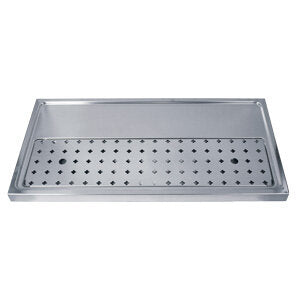 Micro Matic DP-1606-NR 31-Inch Platform Drip Tray Surface Mount Stainless Steel with Removable Screen