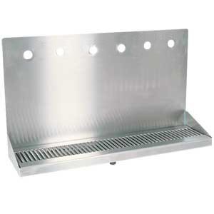 Micro Matic DP-322ELD-6 24 Inch Drip Tray Trough Stainless Steel Wall Mount