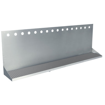 Micro Matic DP-332ELD-16-3 48 Inch Wall Mount Drip Tray Trough Stainless Steel with Drain