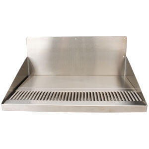 Micro Matic DP-520LD 20 Inch Wall Mount Barrel Head Drip Tray Stainless Steel
