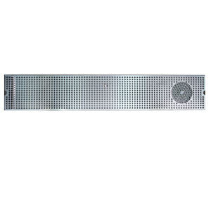 Micro Matic DP-820D-45GR 45 Inch Drip Tray Trough with Integral Glass Rinser Stainless Steel