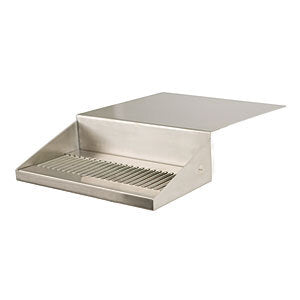 Micro Matic DP-J-12 12 Inch Jockey Box Drip Tray Stainless Steel with Inlet Drain