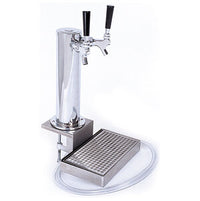 Micro Matic DS532CL 3 Inch Clamp-on Draft Tower Chrome ABS Plastic with Drip Tray