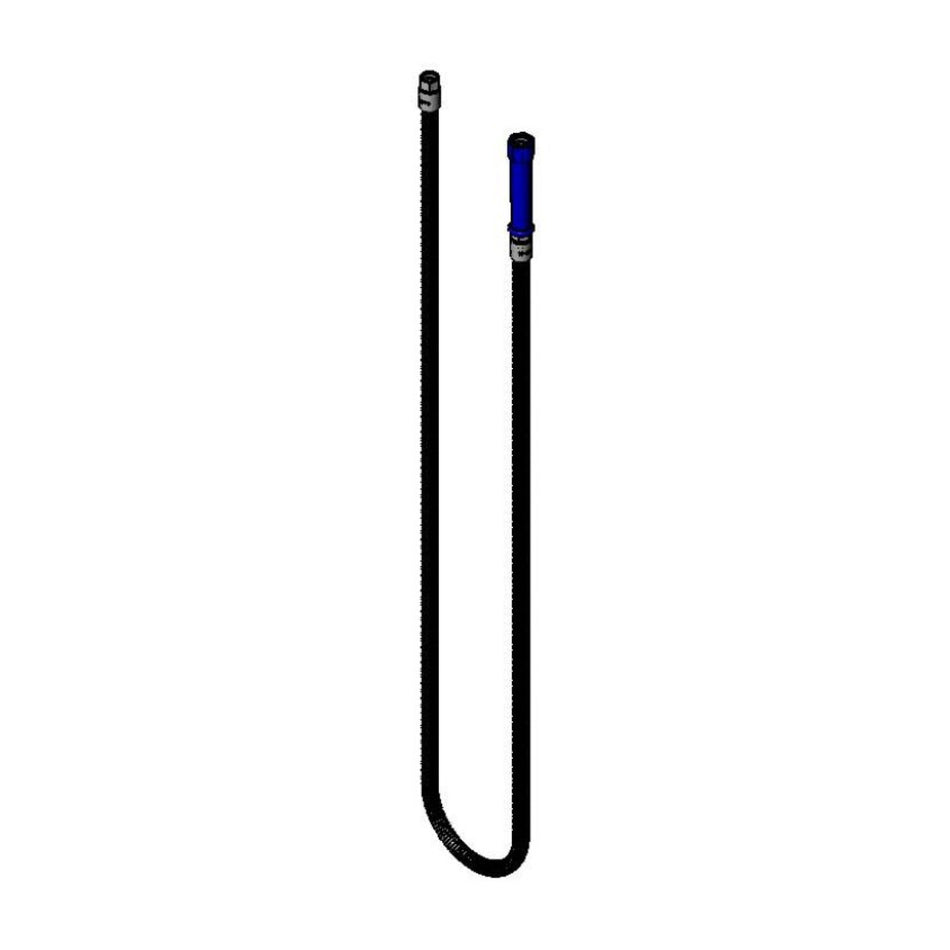 T&S Brass EB-0084-H Flex SS Hose - 84" Reach w/ Blue Handle