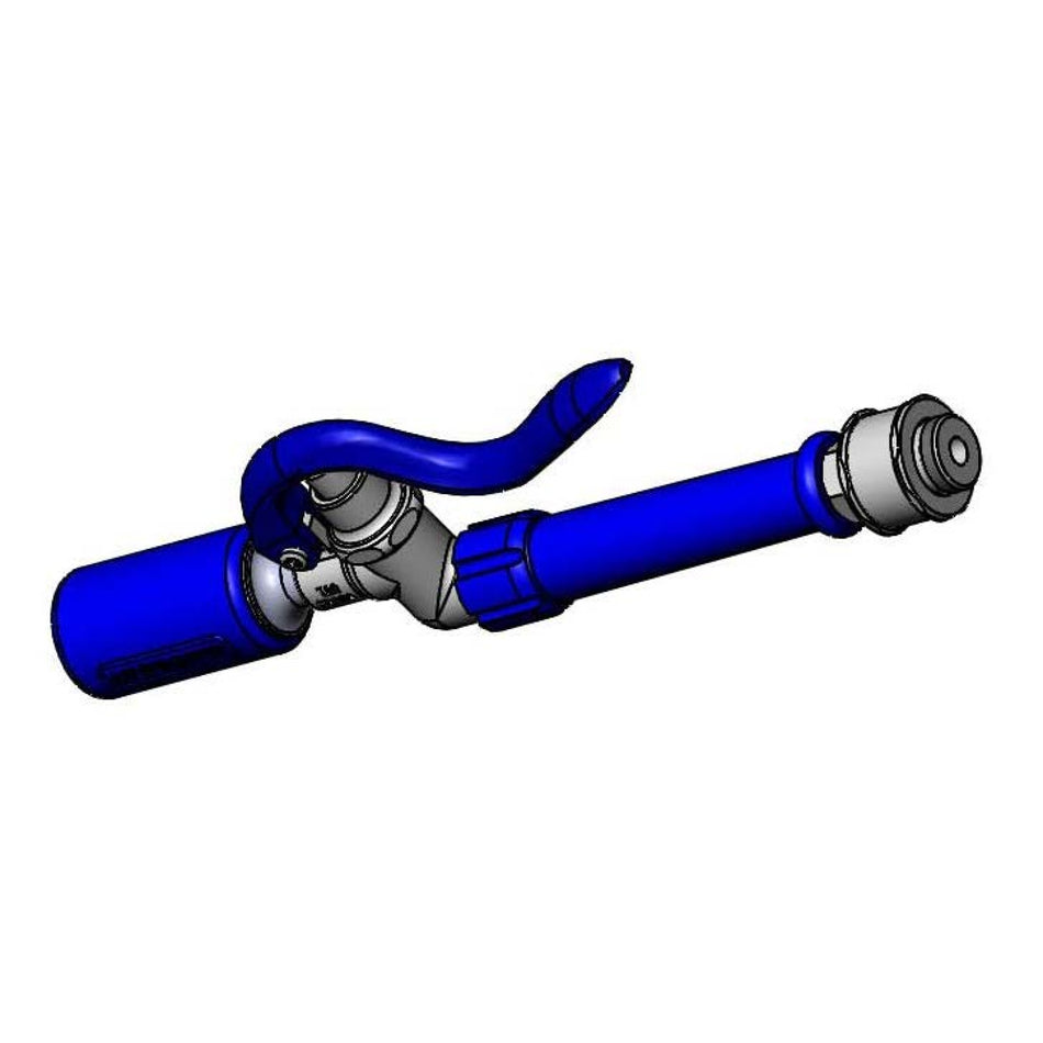 T&S Brass EB-0107-J-SWV Low-Flow Spray Valve - Blue Grip Handle & Swivel Accessory