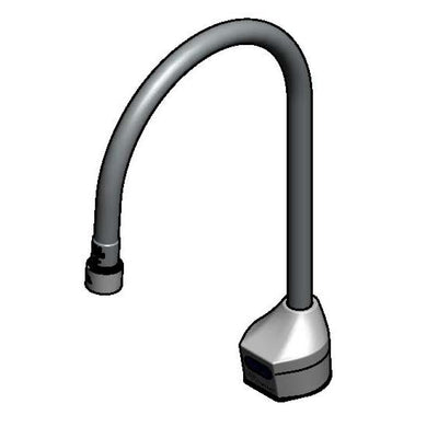 T&S Brass EC-3100-7XF1THG ChekPoint Sensor Faucet - 8" Gooseneck, TMV, Hydrogenerator & VR Aerator