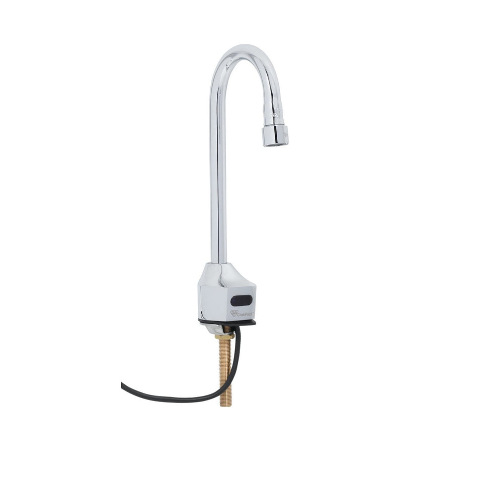 ChekPoint Sensor Faucet, BDE, Single Hole Deck Mt, Gooseneck, VR 0.5 GPM, TMV, LFHG