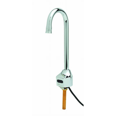 T&S Brass EC-3100-XP-LF10 ChekPoint Sensor Gooseneck Faucet - 1.0 GPM Rigid Plain-End Spout