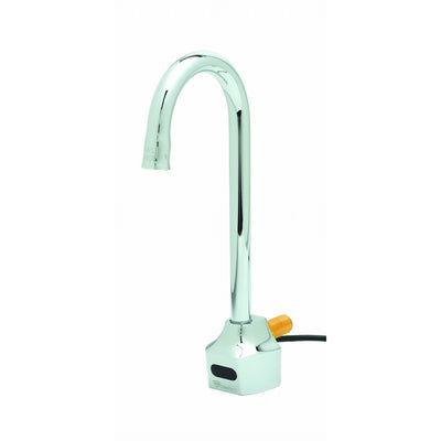 T&S Brass EC-3101-XP-LF10 ChekPoint Sensor Gooseneck Faucet - 1.0 GPM Rigid Plain-End Spout